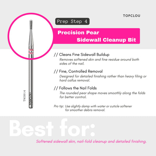 Topclou Nailhaus TOPCLOU Precision Cuticle Prep Nail Drill Bit Set