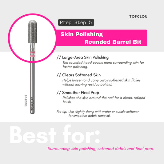 Topclou Nailhaus TOPCLOU Precision Cuticle Prep Nail Drill Bit Set
