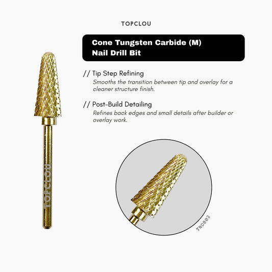 TOPCLOU Cone Tungsten Carbide Nail Drill Bit (M)