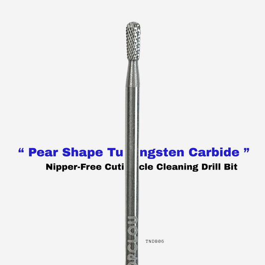 TOPCLOU Pear Shape Tungsten Carbide Cuticle Drill Bit