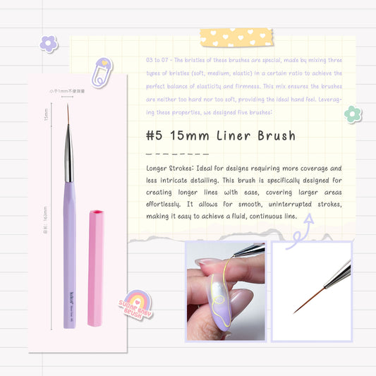 Topclou Nailhaus KIKIS #05 15mm Liner Brush