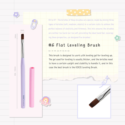 Topclou Nailhaus KIKIS #06 Flat Leveling Brush