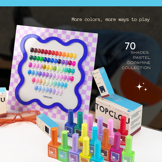 Topclou Nailhaus TOPCLOU 70 Colors Pastel Dopamine Collection