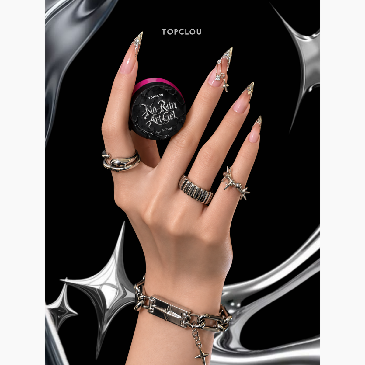 Topclou Nailhaus TOPCLOU No-Run Art Gel