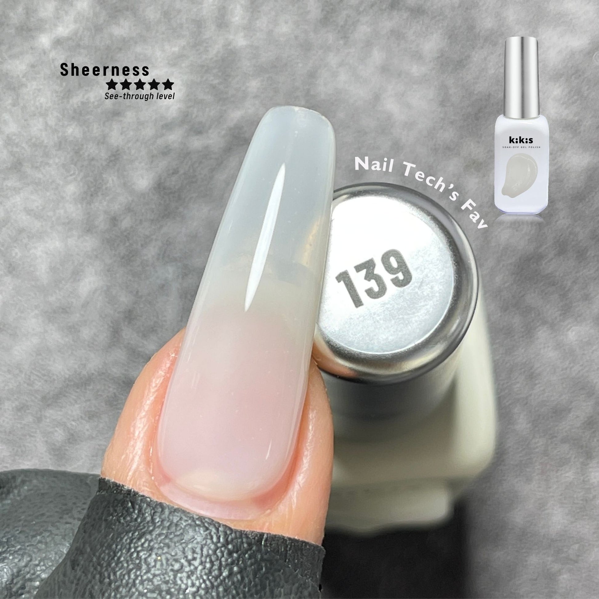 Topclou Nailhaus KIKIS 139 Semi Transparent