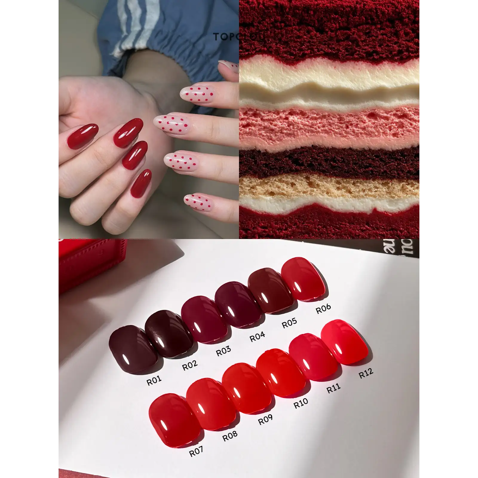 Topclou Nailhaus TOPCLOU R12 Cherry Red
