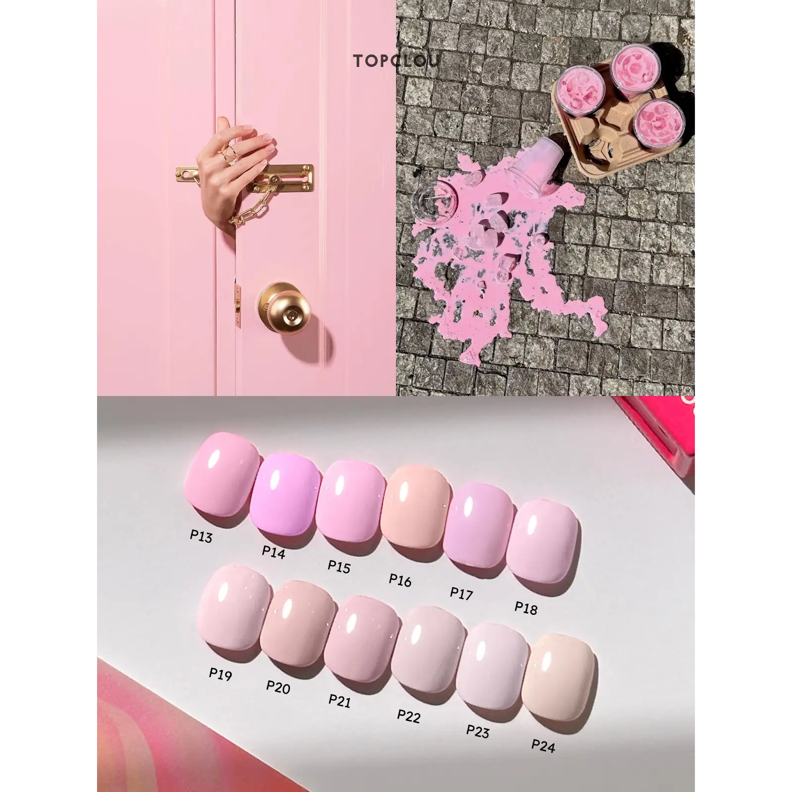 Topclou Nailhaus TOPCLOU P24 Cream Pink