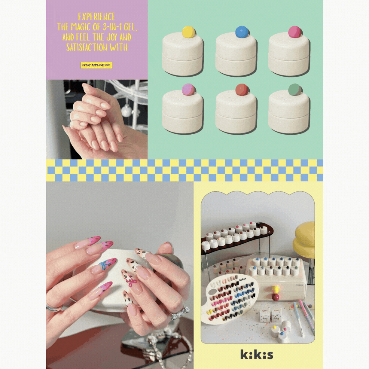 Topclou Nailhaus KIKIS 3-in-1 Solid Gels Package