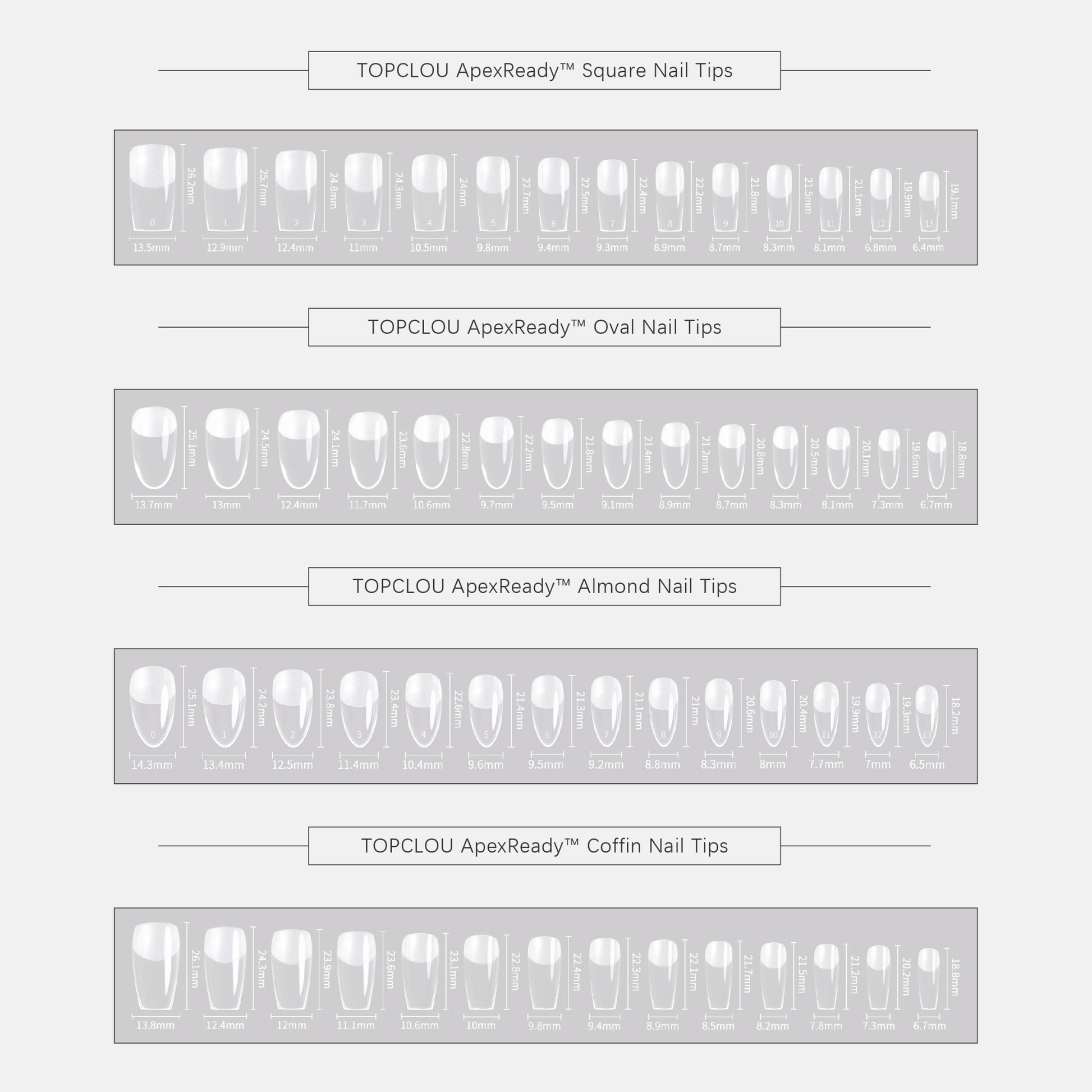 Topclou Nailhaus TOPCLOU ApexReady™ Nail Tips