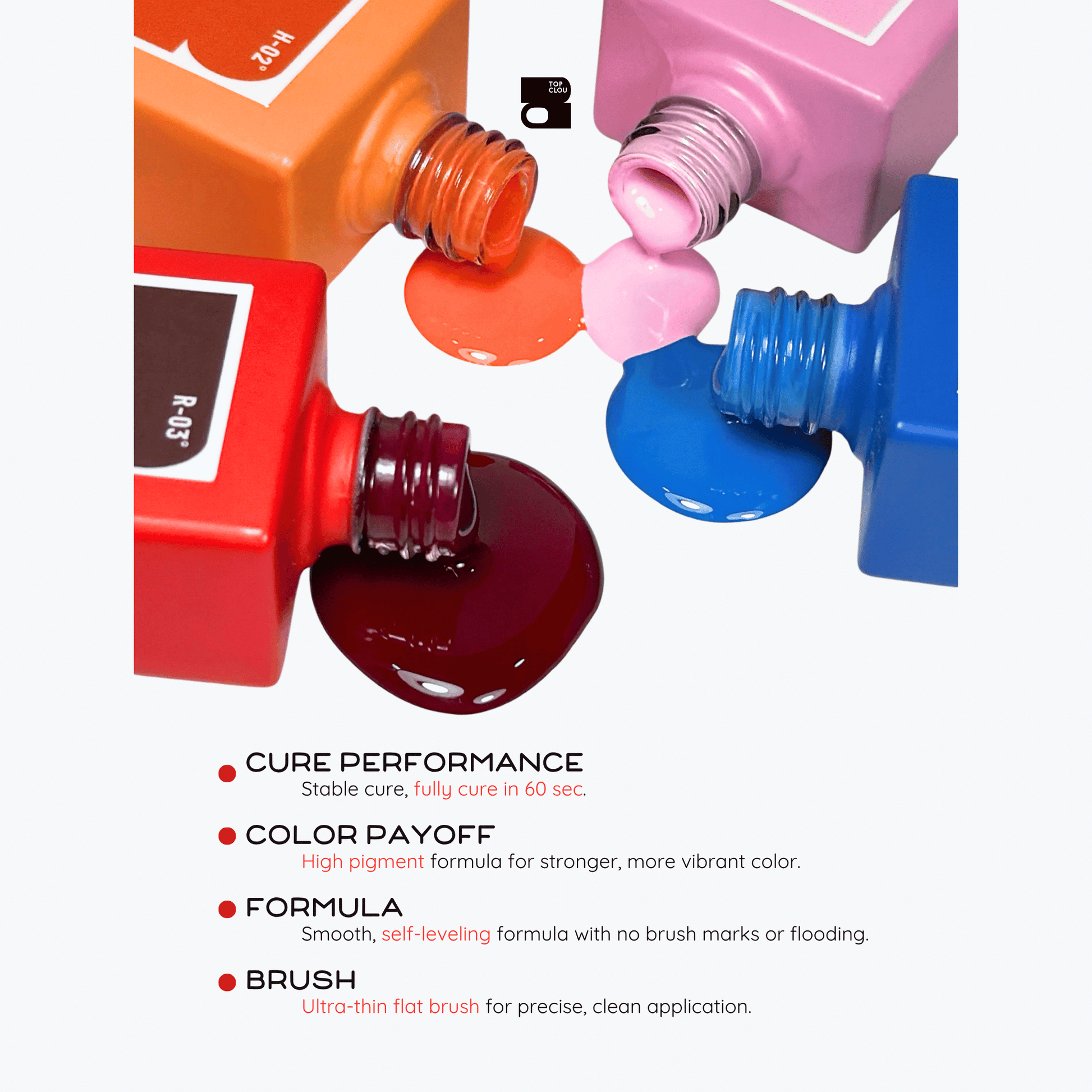 Topclou Nailhaus TOPCLOU 70 Colors Pastel Dopamine Collection