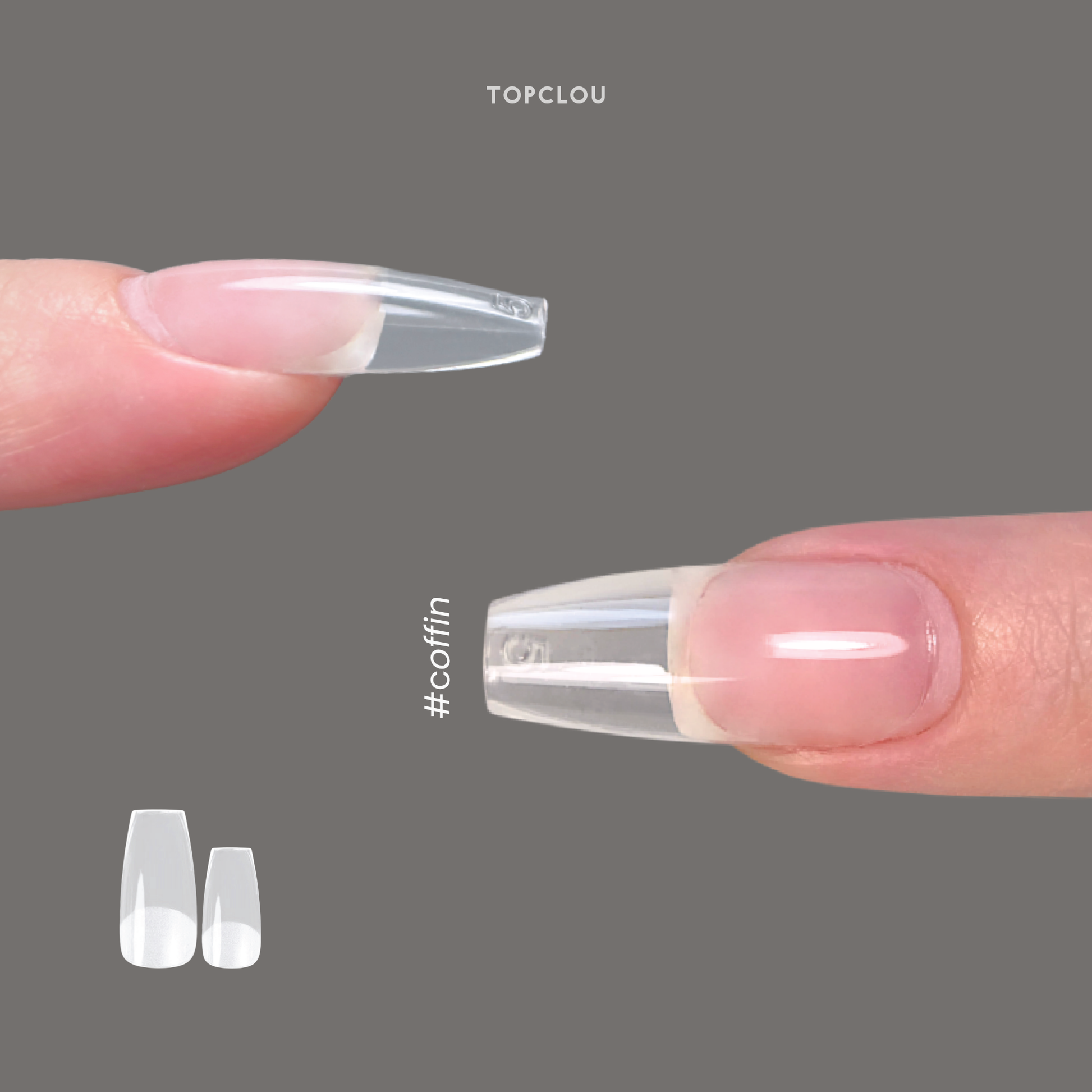 Topclou Nailhaus TOPCLOU ApexReady™ Nail Tips Coffin
