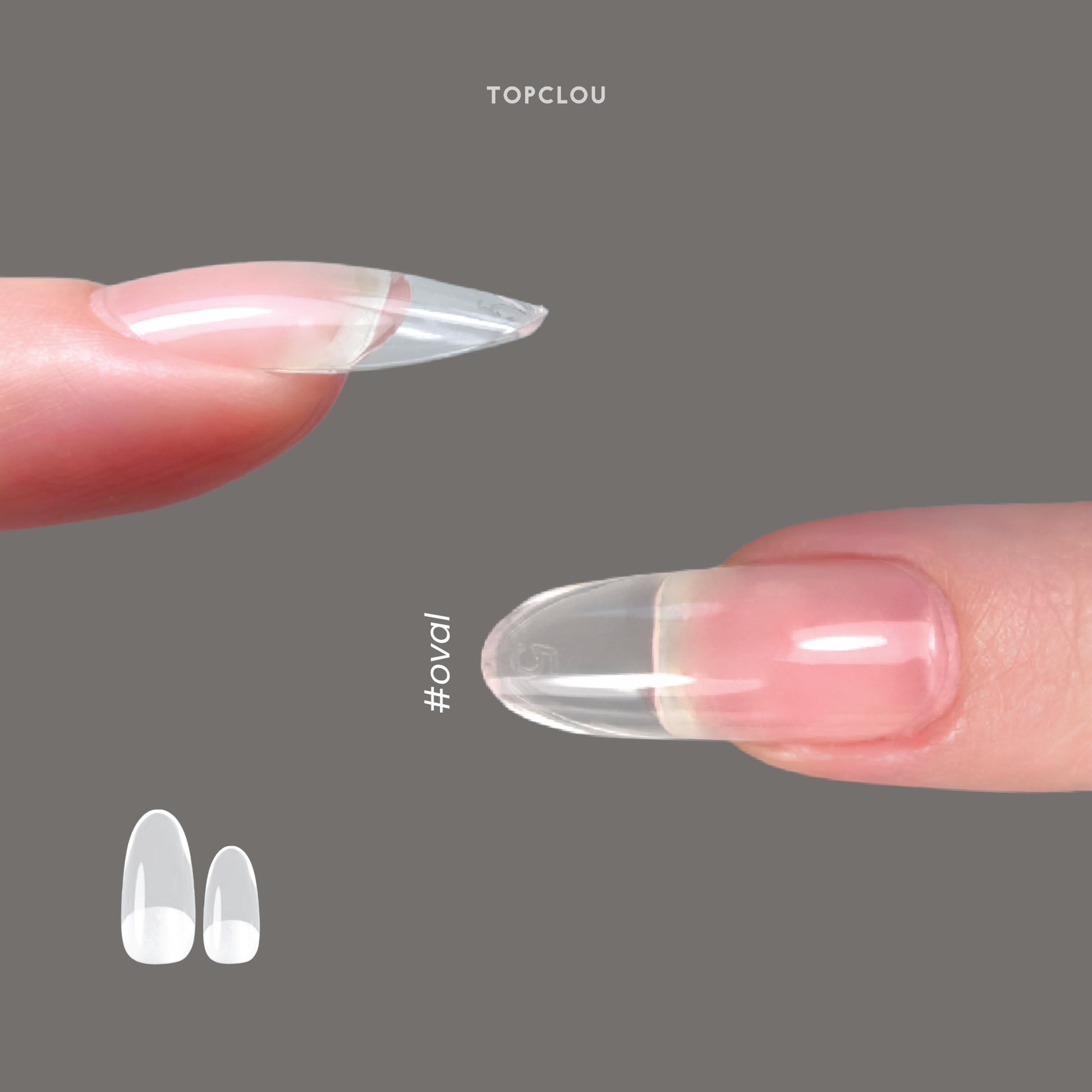 Topclou Nailhaus TOPCLOU ApexReady™ Nail Tips Oval