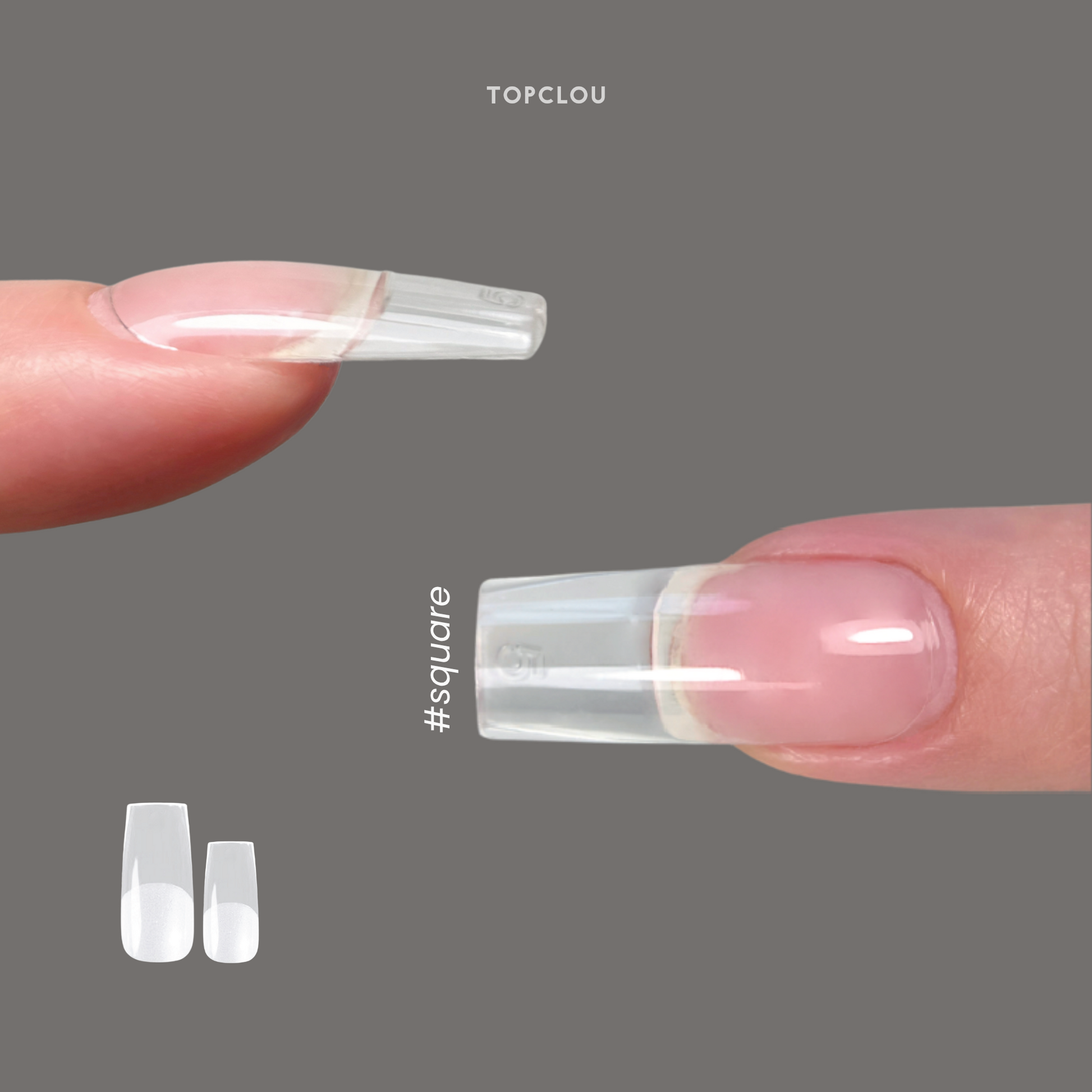 Topclou Nailhaus TOPCLOU ApexReady™ Nail Tips Square