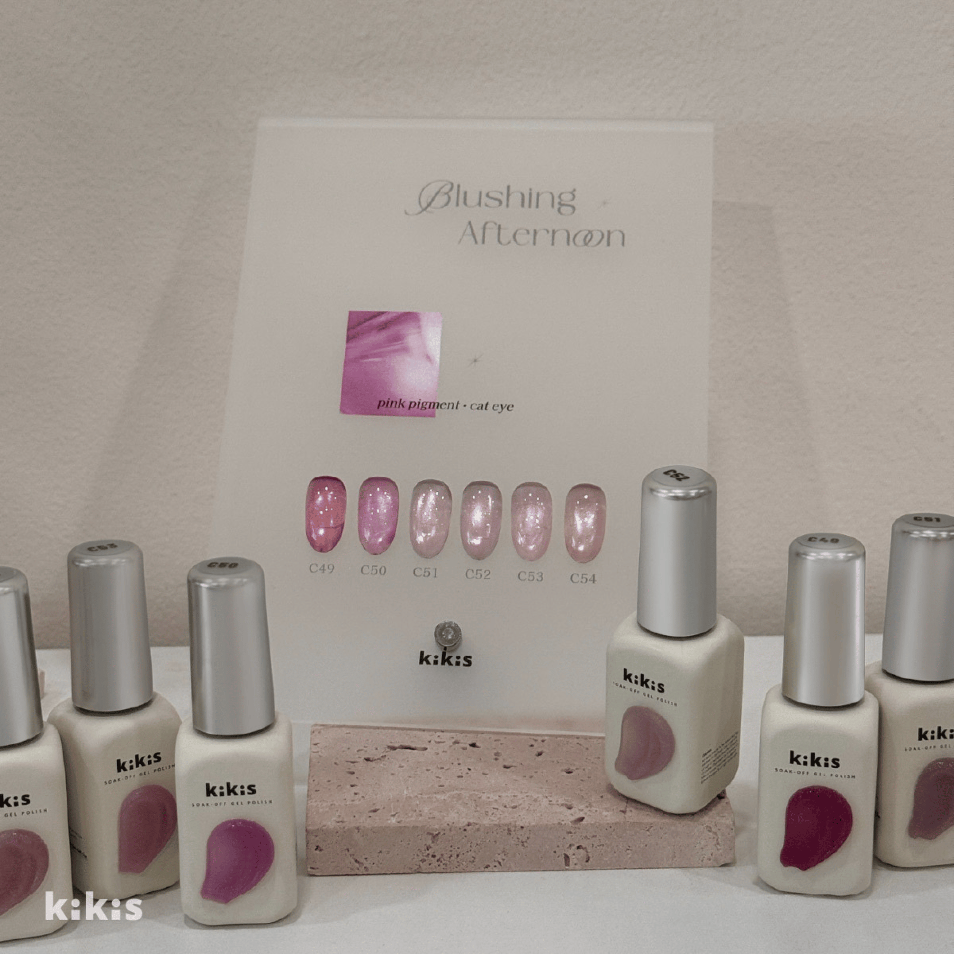 Topclou Nailhaus KIKIS Blushing Afternoon Cat Eye Collection (6) Full collection