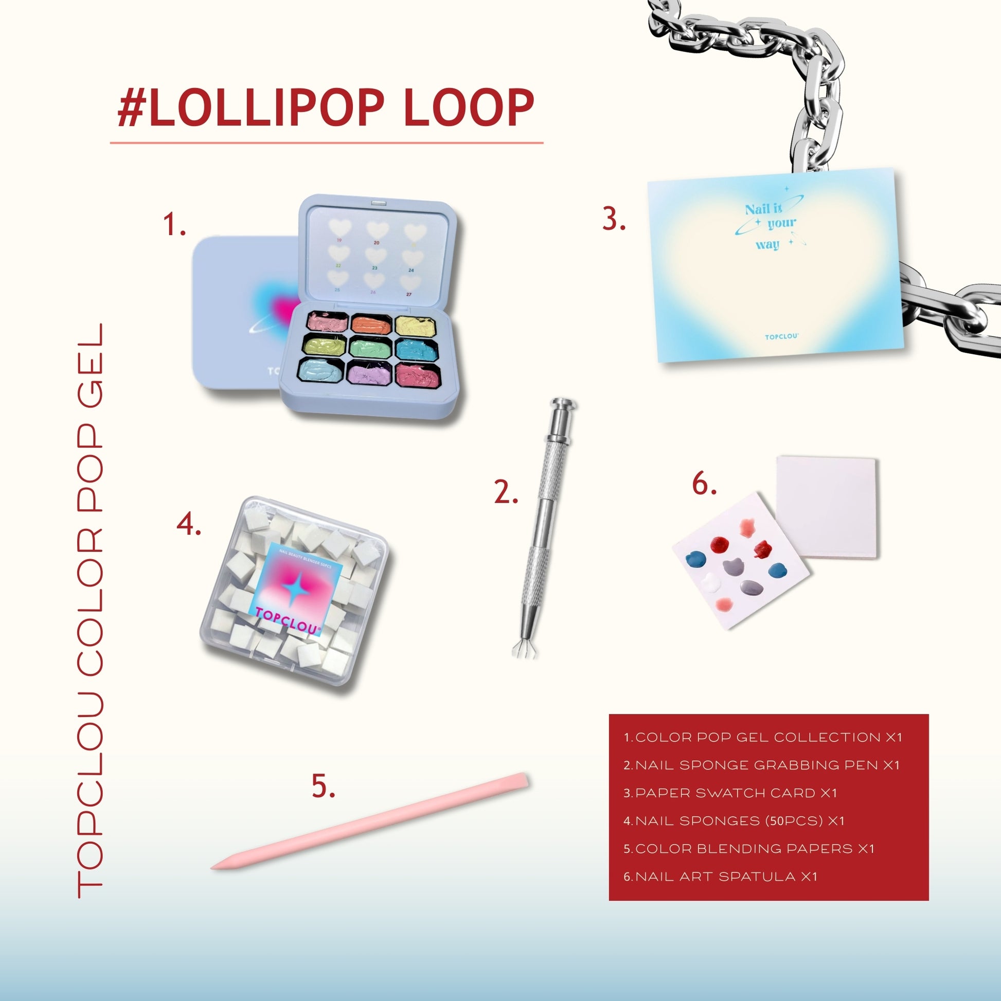 Topclou Nailhaus TOPCLOU Color Pop Gel - 5 Palettes