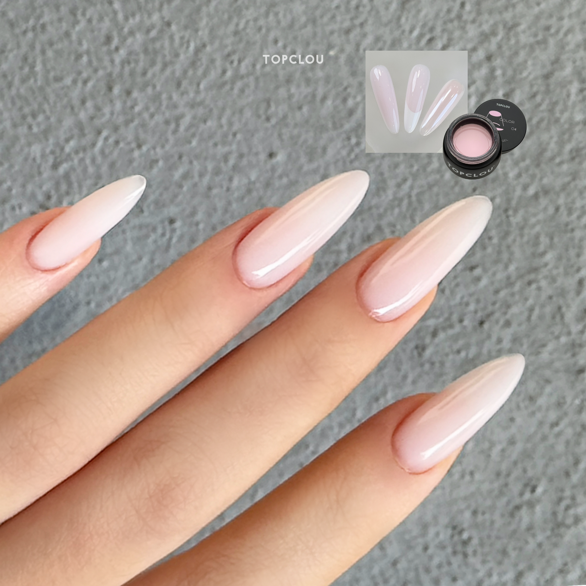 Topclou Nailhaus TOPCLOU Color Builder Gel #04 White Peach