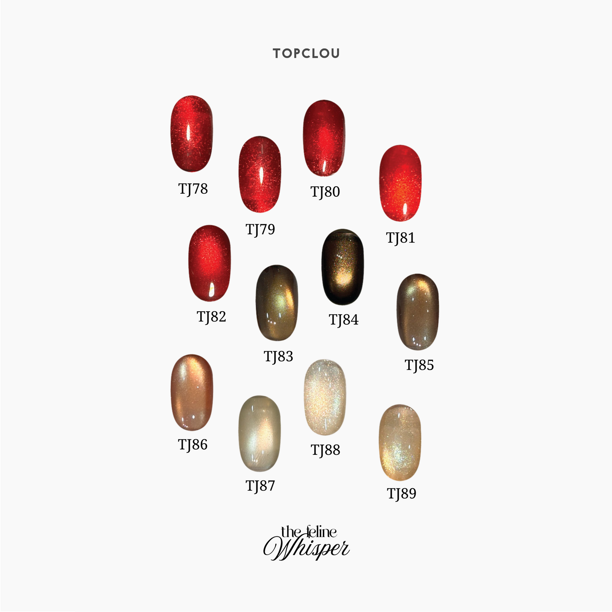 Topclou Nailhaus TOPCLOU Feline Whisper Cat Eye collection