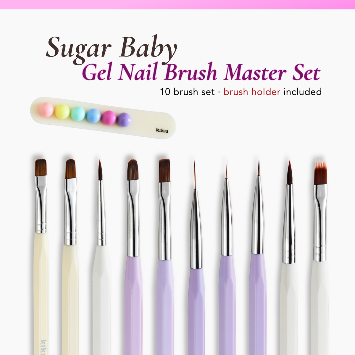 Topclou Nailhaus KIKIS Sugar Baby Gel Brush Master Set