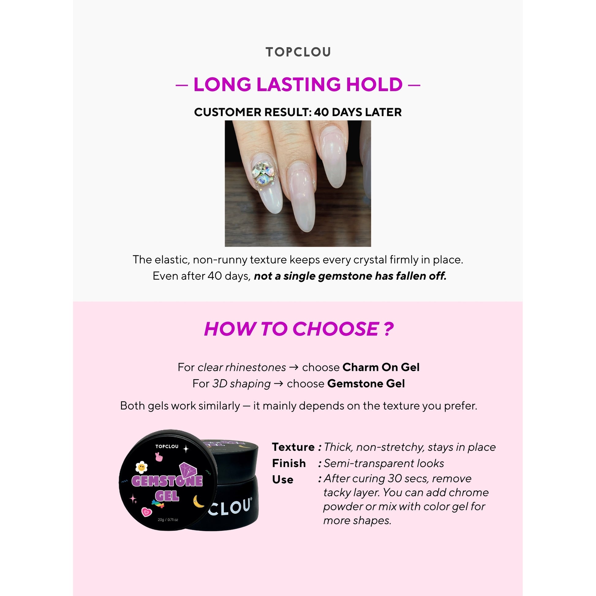 Topclou Nailhaus TOPCLOU Gemstone Gel (20g)