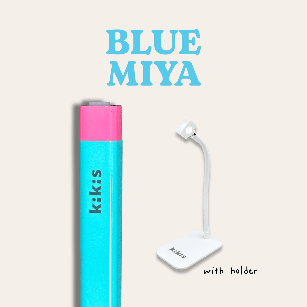 Topclou Nailhaus KIKIS Hand Mini Lamp Blue Miya With Holder