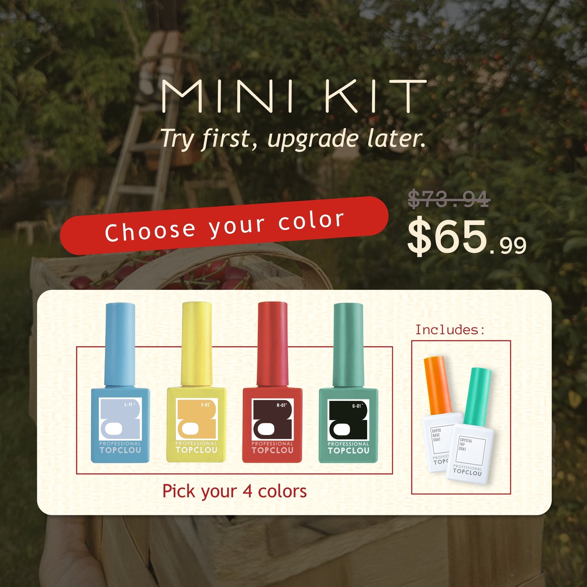 Topclou Nailhaus Mini Kit - choose your color