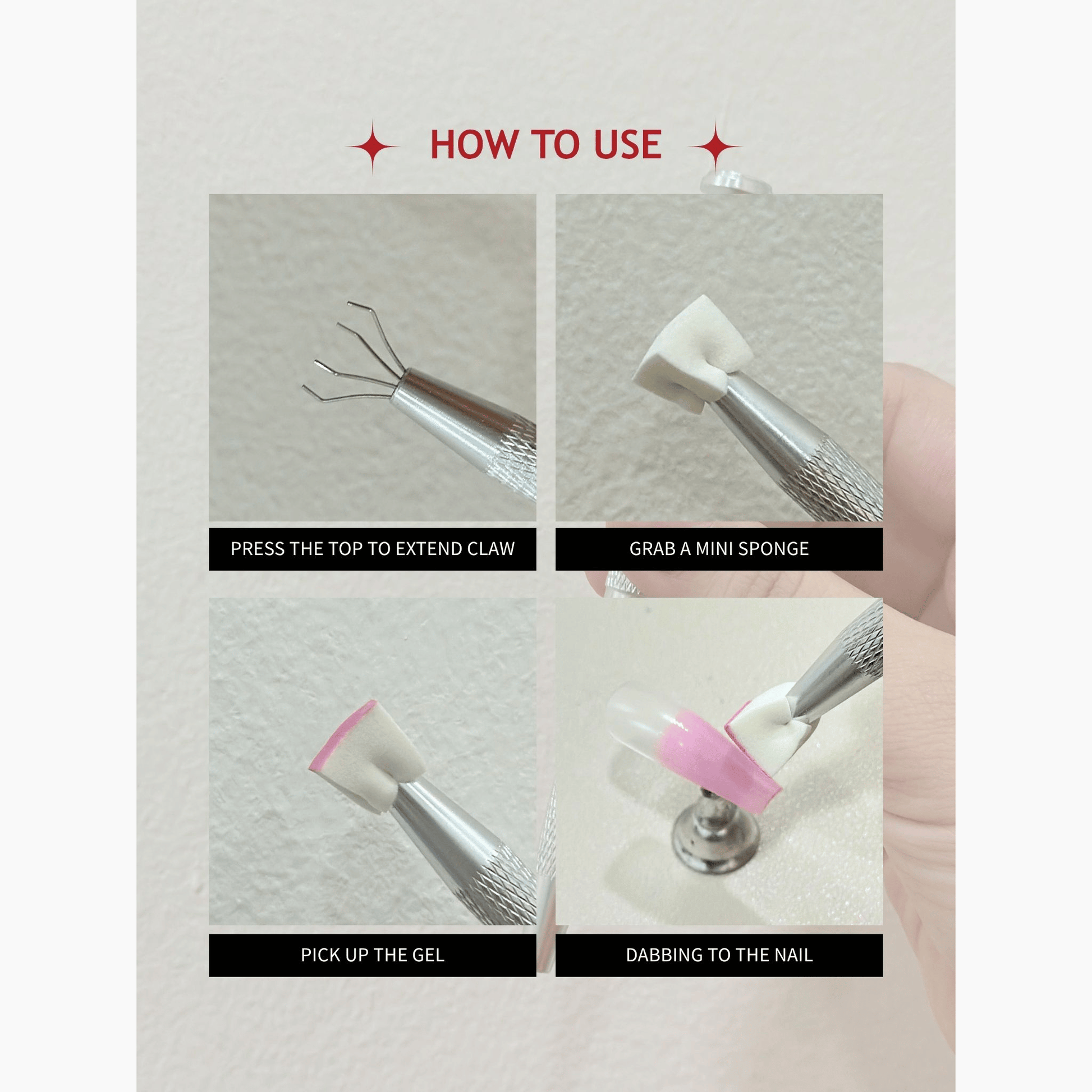Topclou Nailhaus Nail Sponge Grabbing Pen