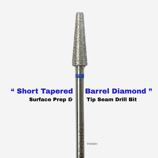 TOPCLOU Short Tapered Barrel Diamond Nail Drill Bit