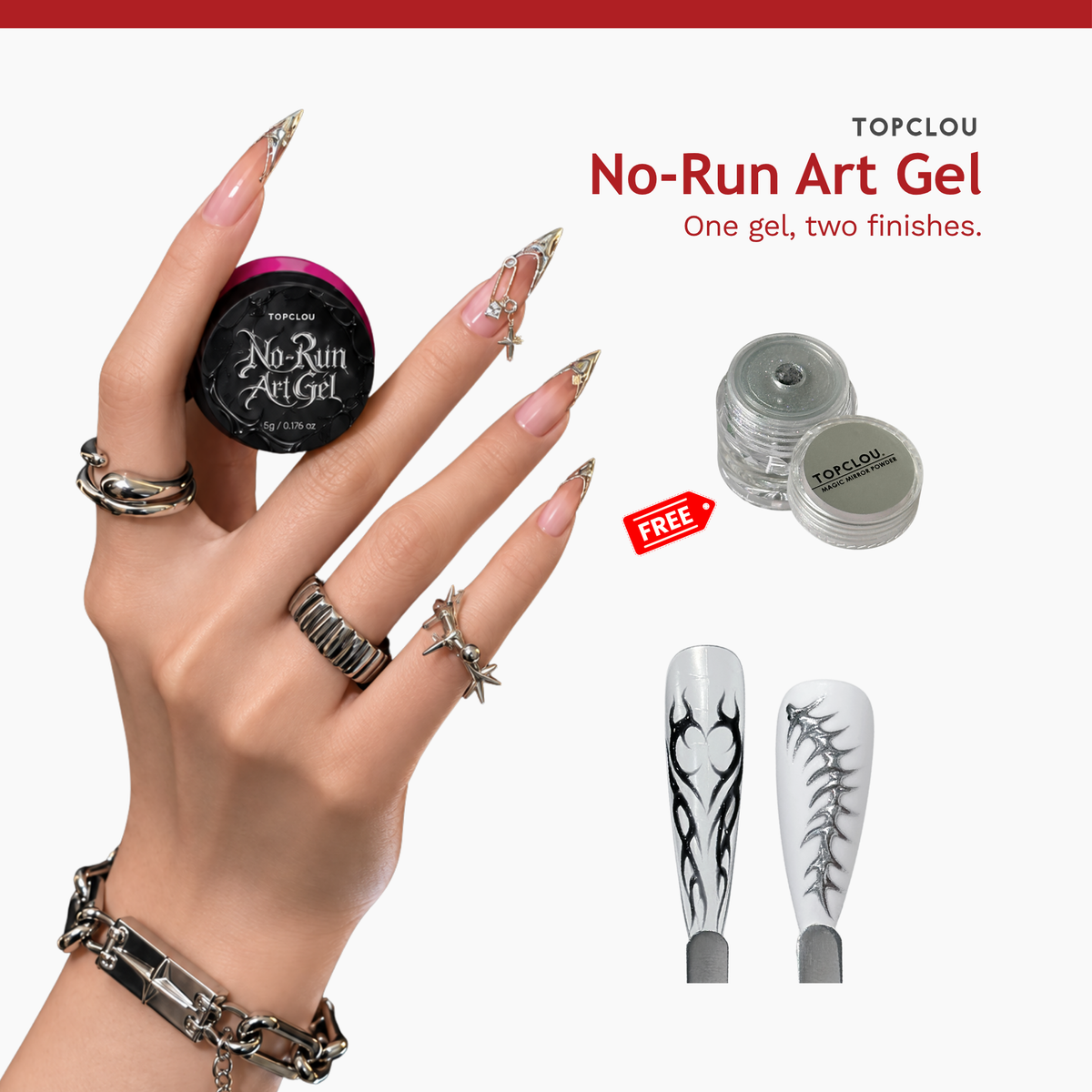 Topclou Nailhaus TOPCLOU No-Run Art Gel