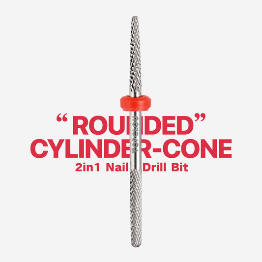 Topclou Nailhaus TOPCLOU Rounded Cylinder-Cone 2in1 Nail Drill Bit
