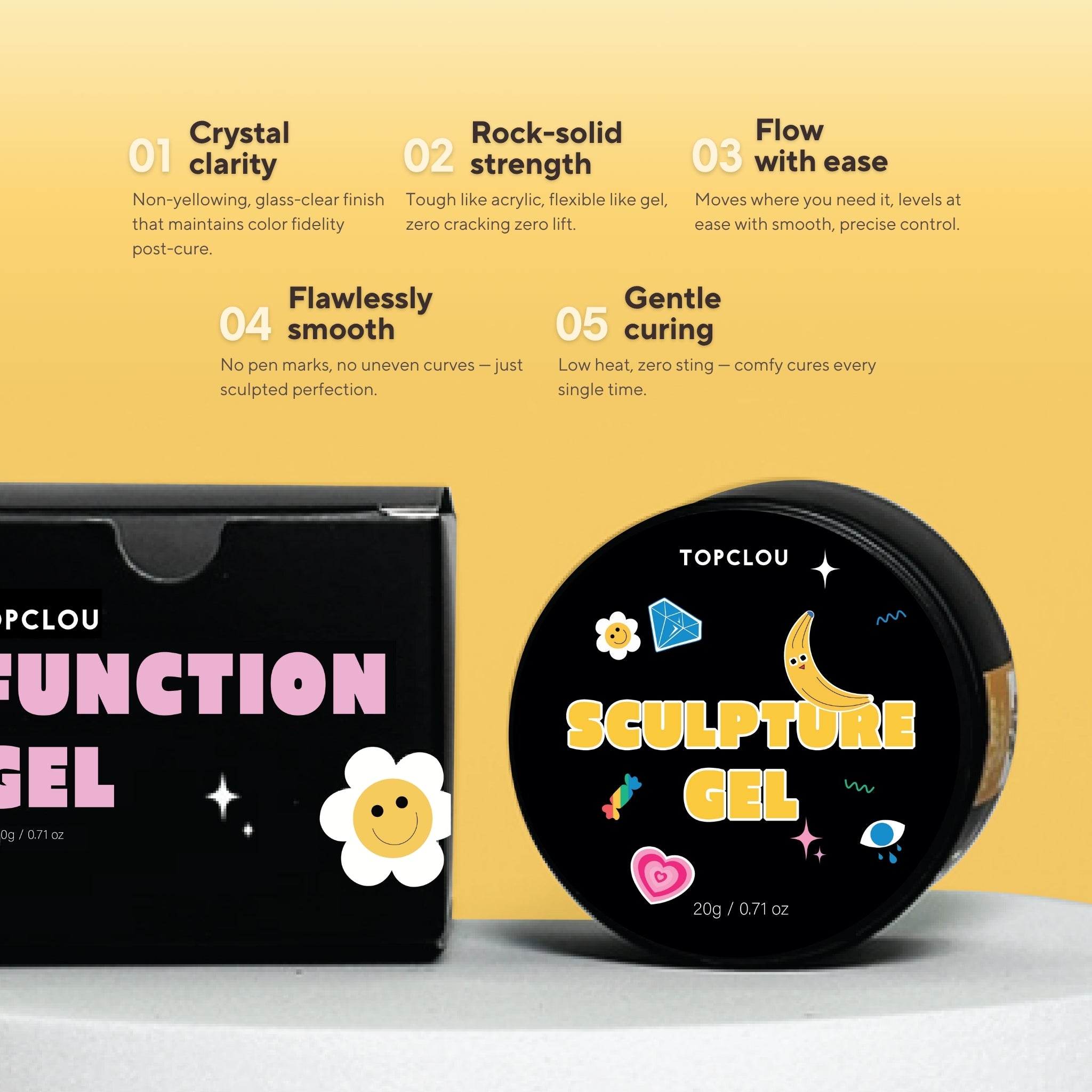 TOPCLOU Sculpture Gel | Sculpt & Extend | Nail Extension – Topclou