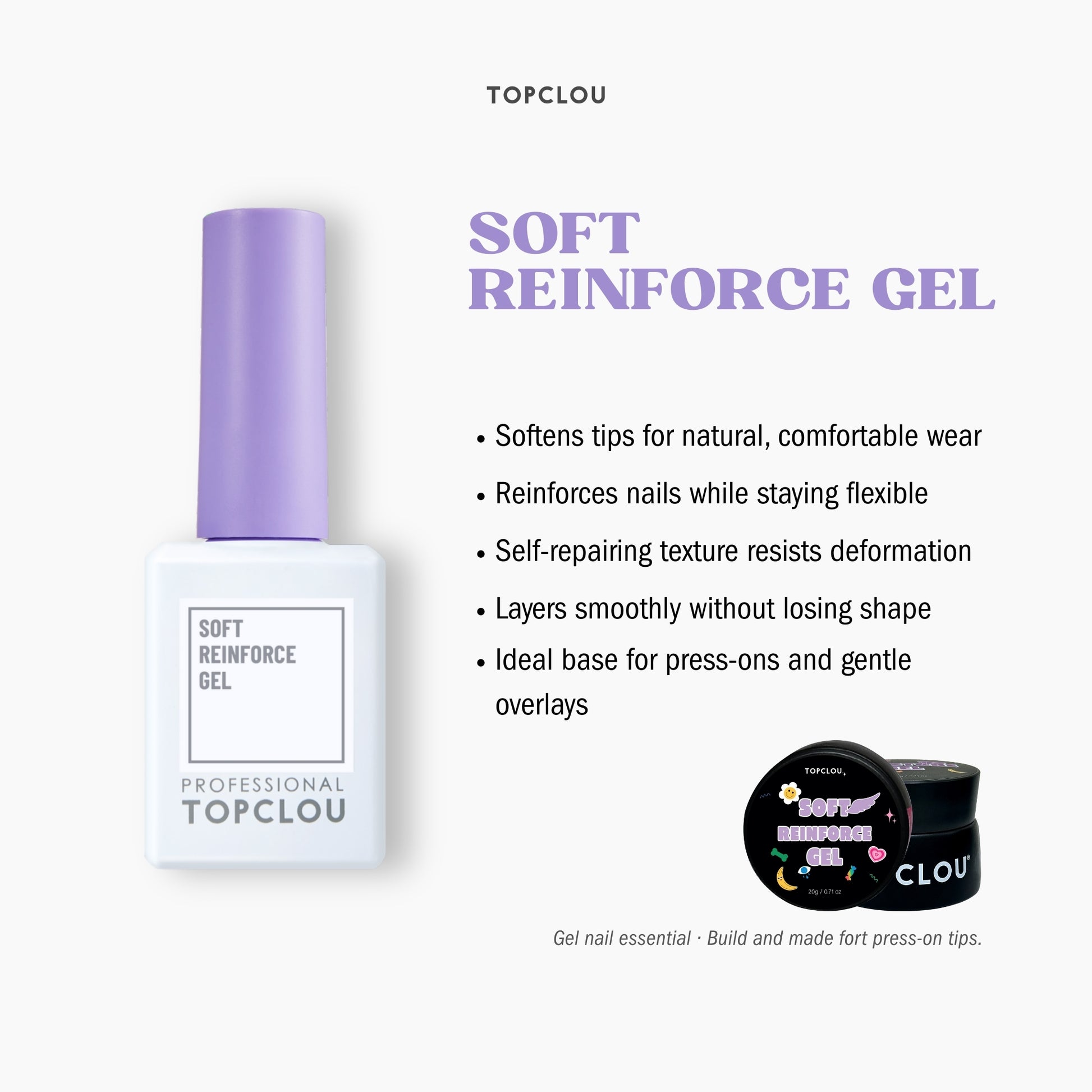 Topclou Nailhaus TOPCLOU Soft Reinforce Gel (15ml/20g)
