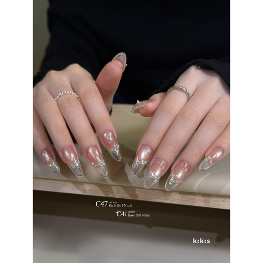 Topclou Nailhaus KIKIS C41 Bare Silk Nude Glitter