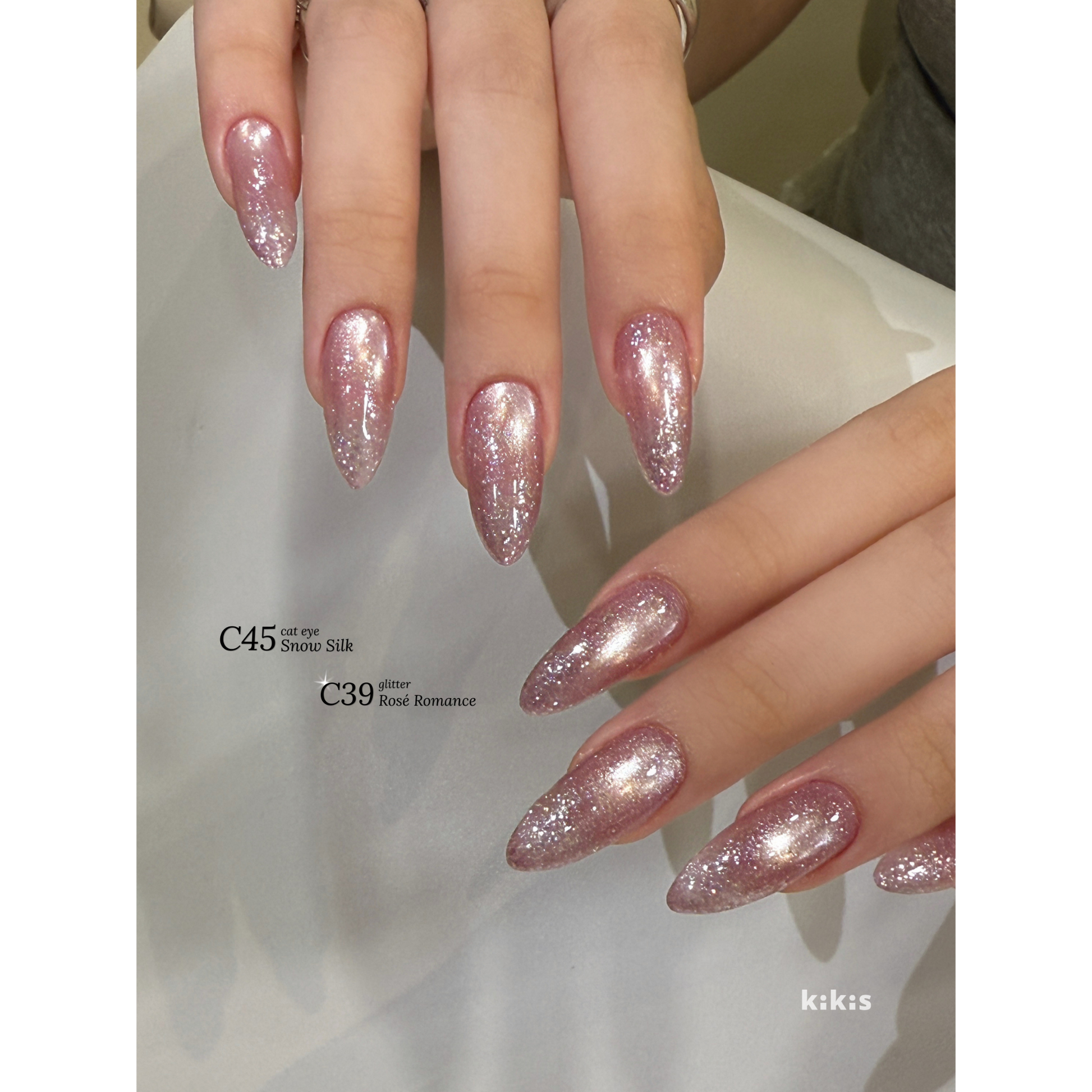 Topclou Nailhaus KIKIS C39 Rosé Romance Glitter