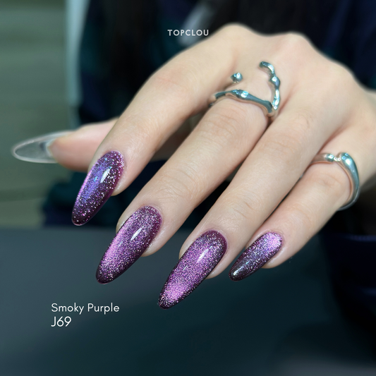Topclou Nailhaus TOPCLOU J69 Smoky Purple Cat Eye
