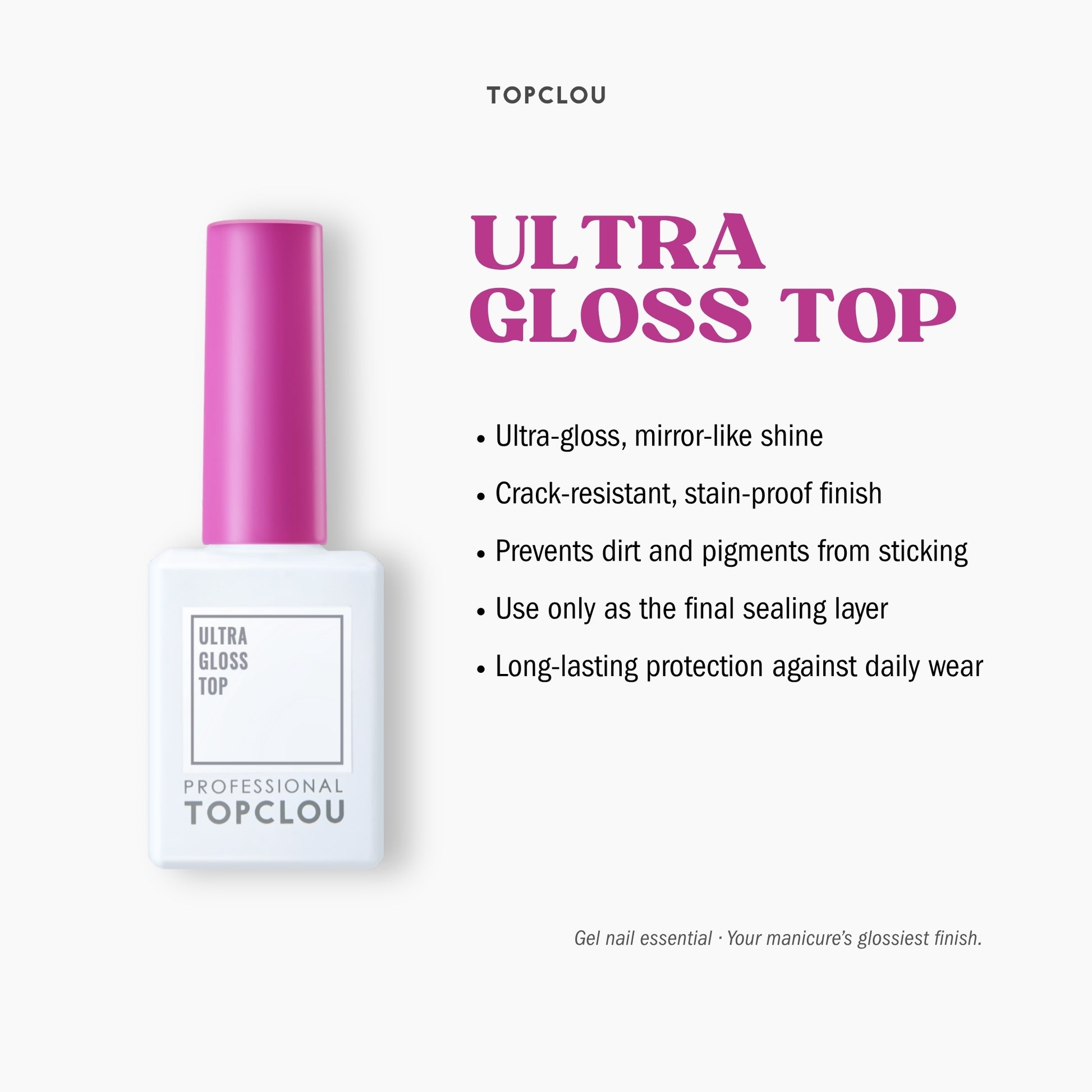Topclou Nailhaus TOPCLOU Ultra Gloss Top (15ml)