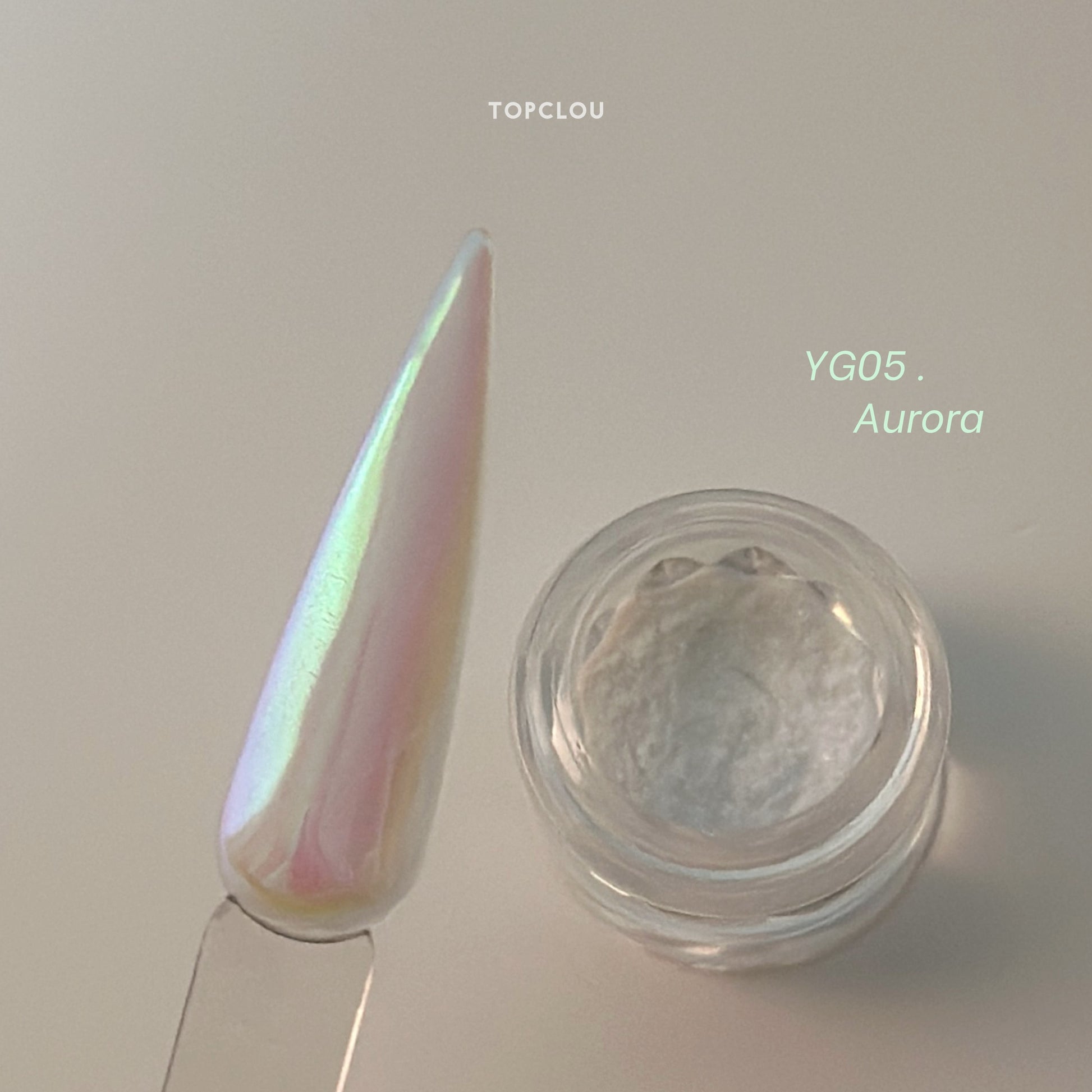 Topclou Nailhaus TOPCLOU Moon Aurora Chrome Powder YG05 - Aurora