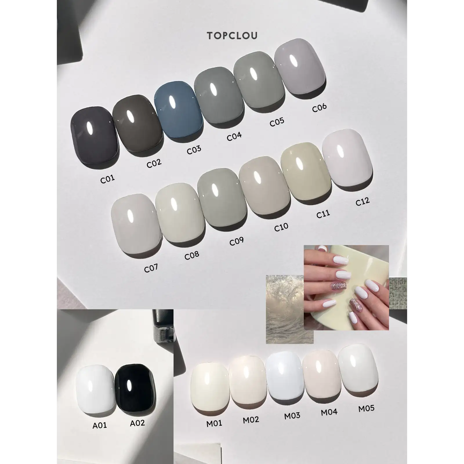 Topclou Nailhaus TOPCLOU C12 Off White