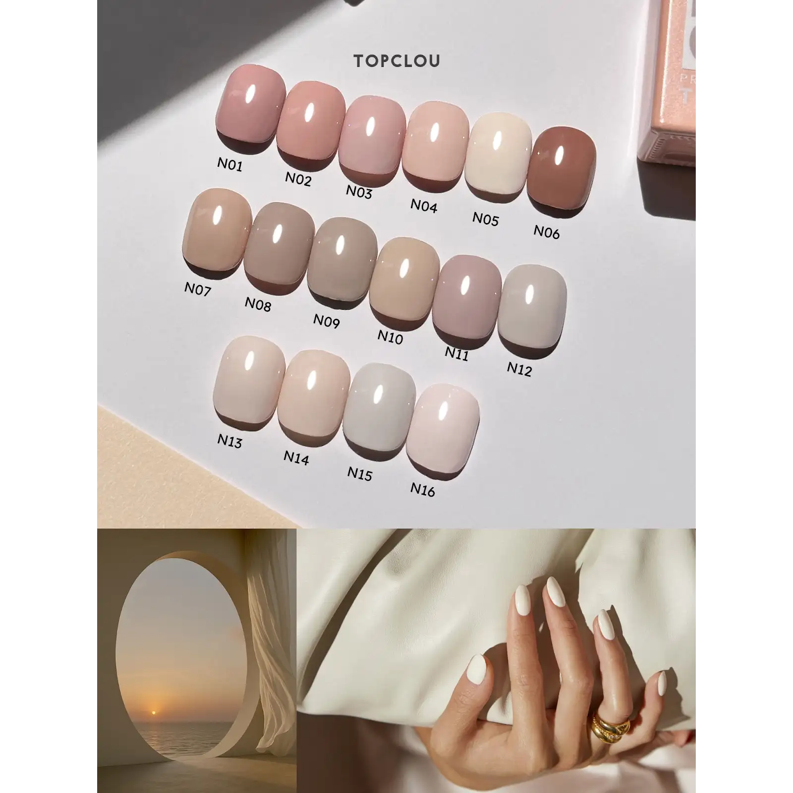 Topclou Nailhaus TOPCLOU N16 Porcelain Nude