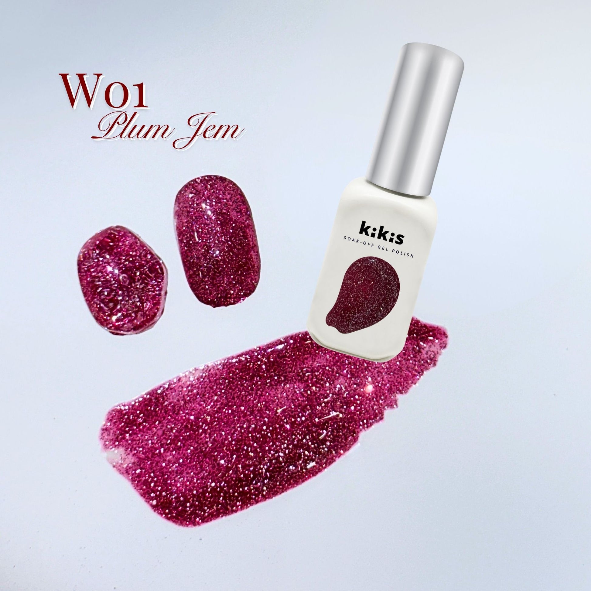 Topclou Nailhaus KIKIS W01 Plum Jem (12ml)