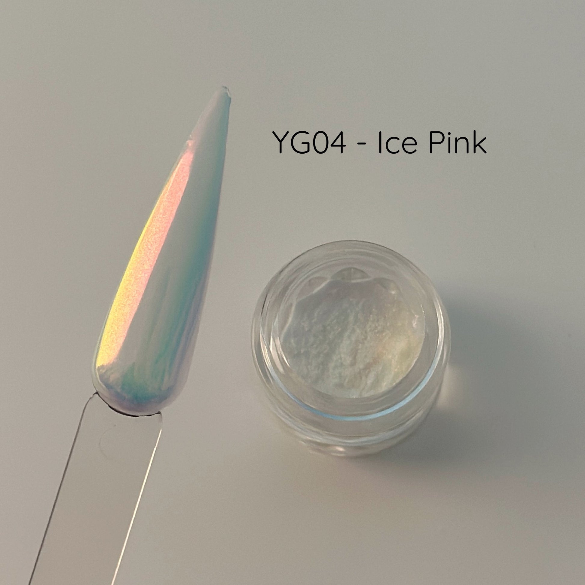 Topclou Nailhaus TOPCLOU Moon Aurora Chrome Powder YG04 - Ice Pink