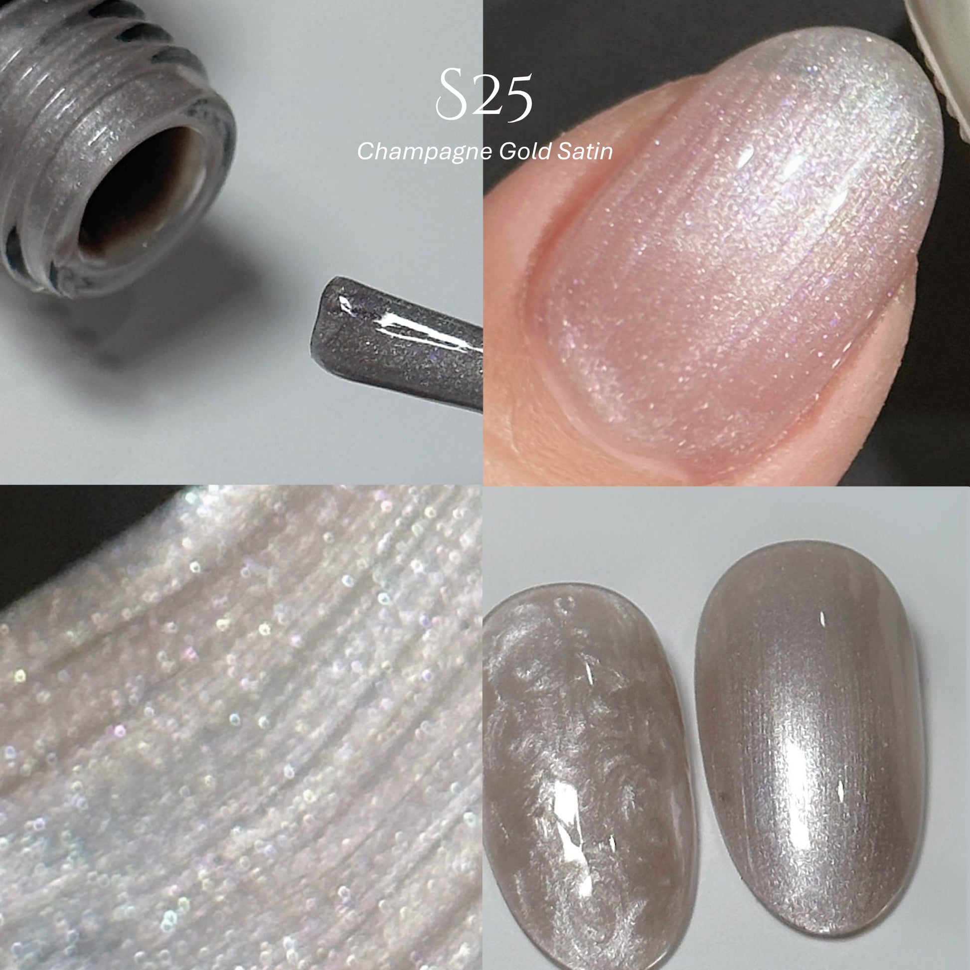 Topclou Nailhaus KIKIS S25 Champagne Gold Satin