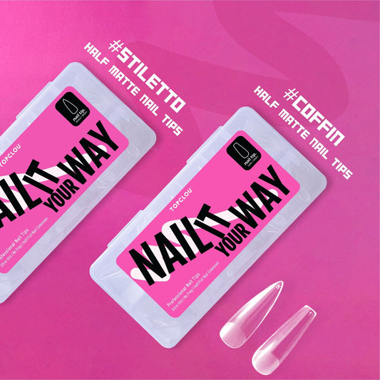 Topclou Nailhaus TOPCLOU Half Matte Nail Tips