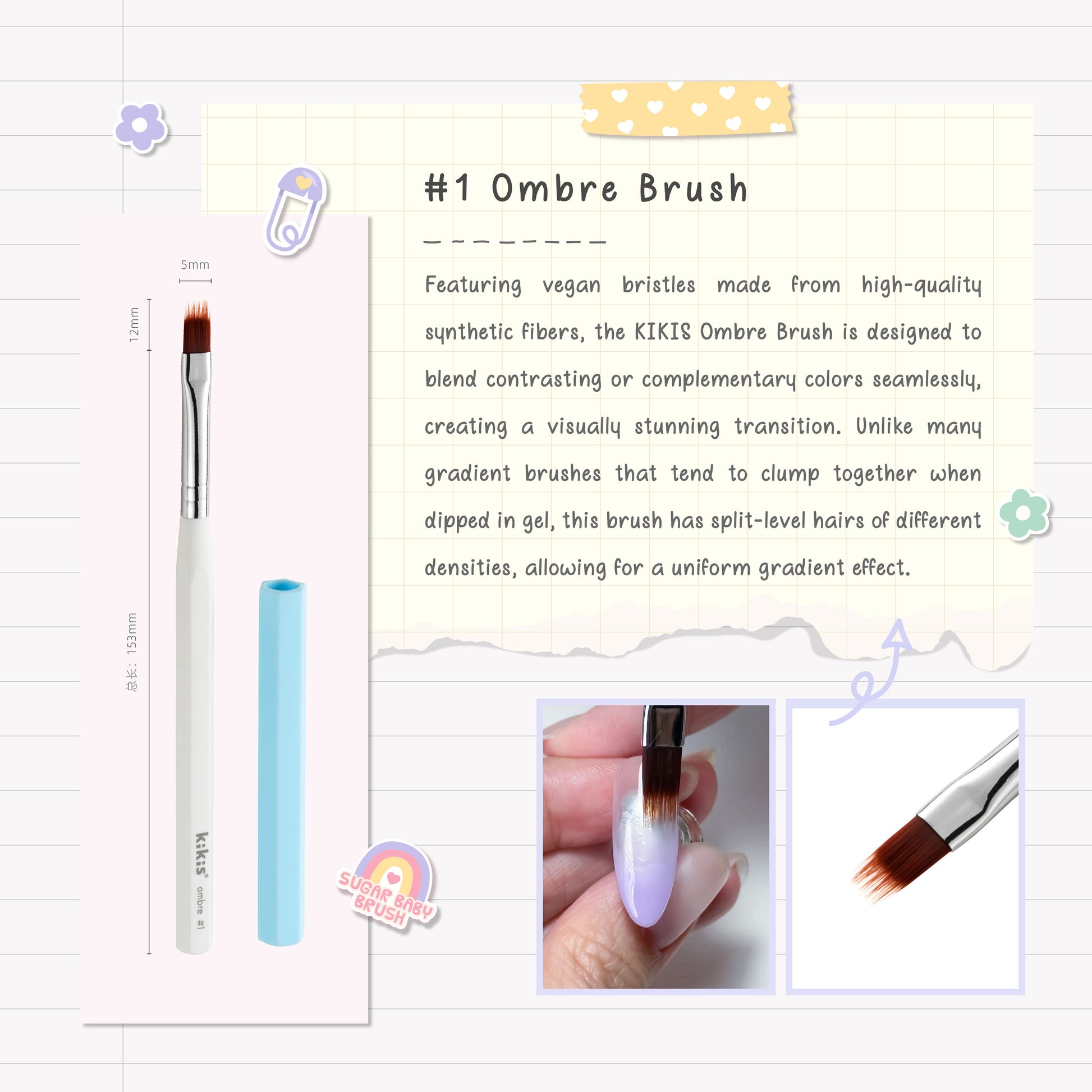 Topclou Nailhaus KIKIS #01 Ombre Brush