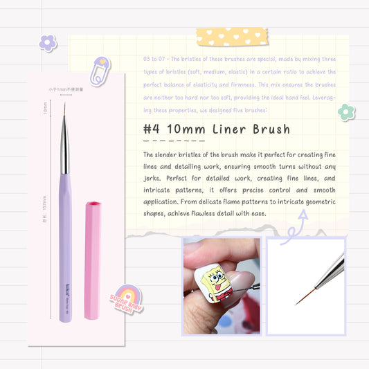 Topclou Nailhaus KIKIS #04 10mm Liner Brush