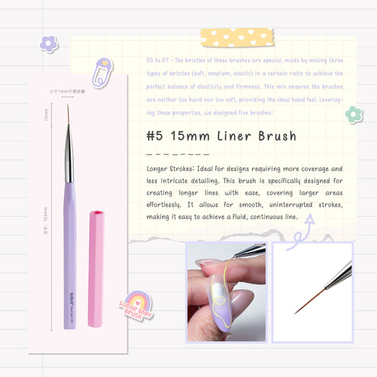 Topclou Nailhaus KIKIS #05 15mm Liner Brush