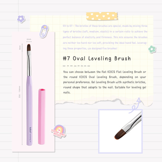 Topclou Nailhaus KIKIS #07 Oval Leveling Brush