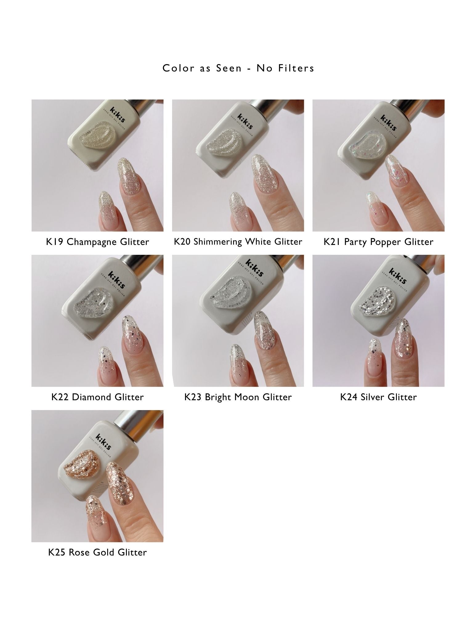 Topclou Nailhaus KIKIS 25 Glitter Package