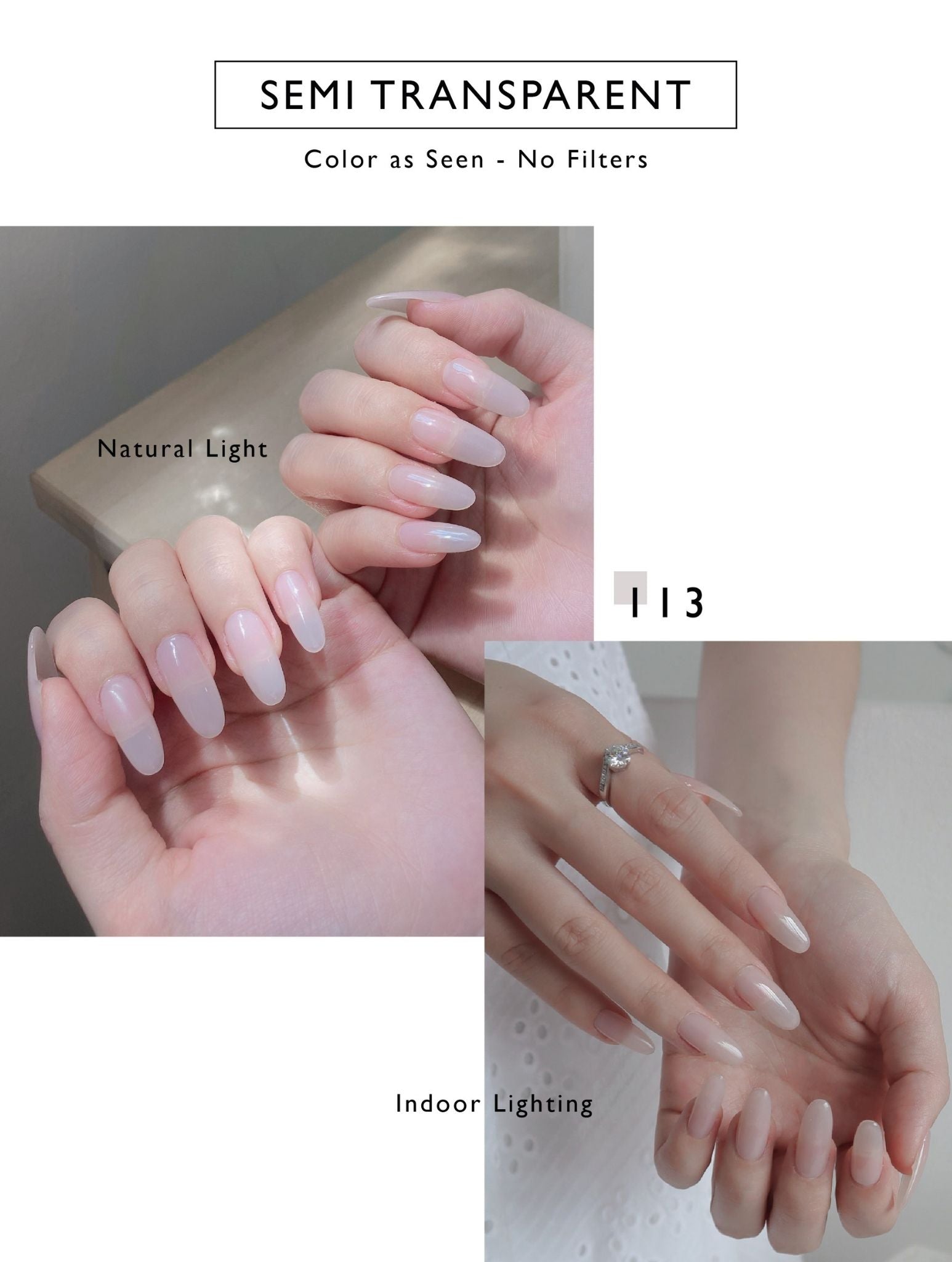 Topclou Nailhaus KIKIS 113 Semi Transparent