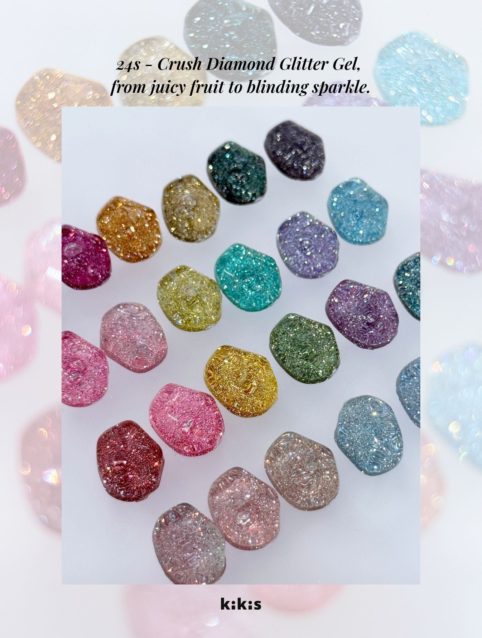Topclou Nailhaus KIKIS Berry Bling Glitter Collection