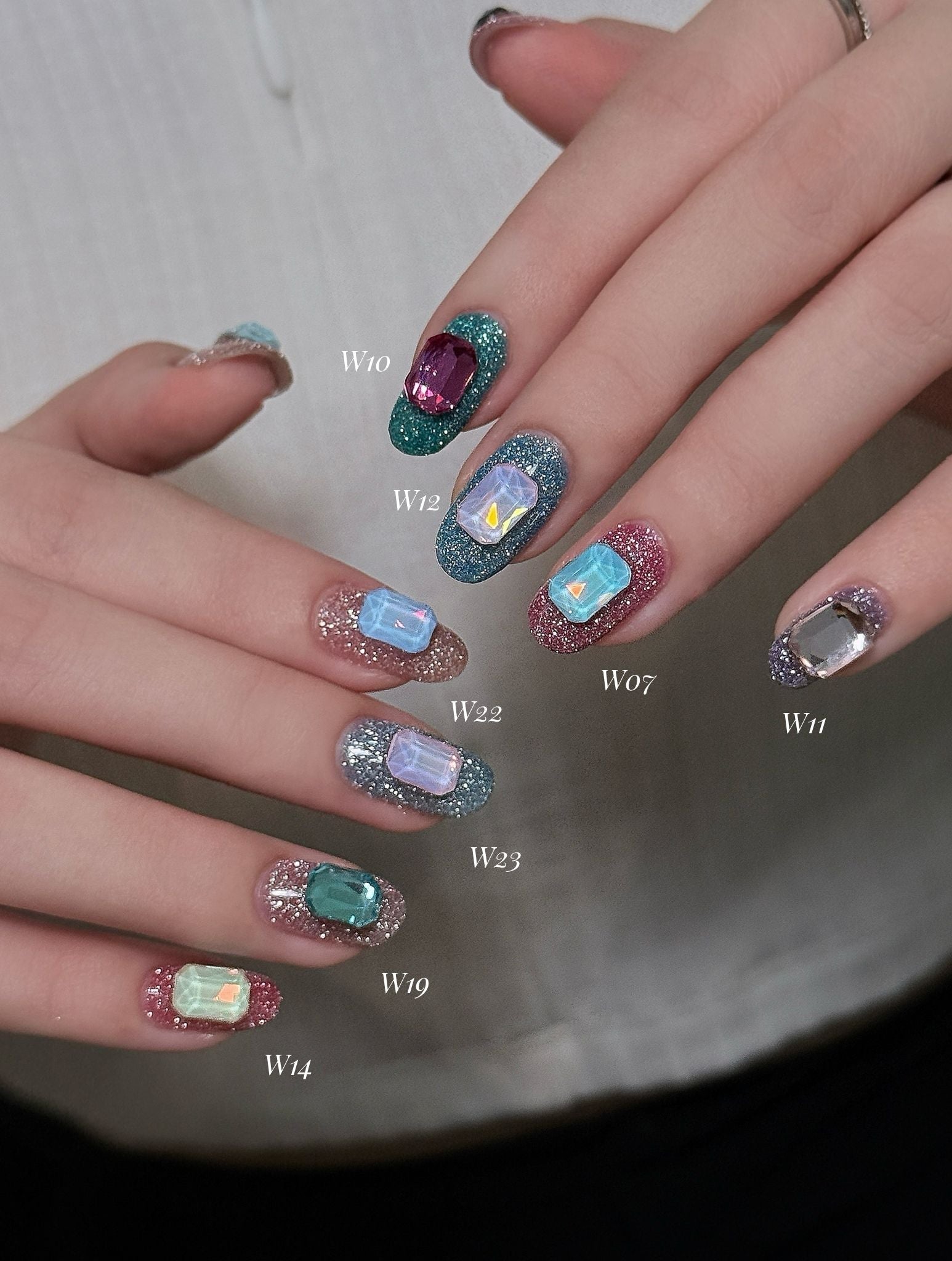 Topclou Nailhaus KIKIS Berry Bling Glitter Collection